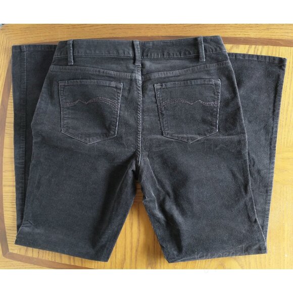 Sonoma Corduroy Pants Sz 8 Petite Brown Mid Rise Demi Bootcut Classic Equestrian - Picture 3 of 14